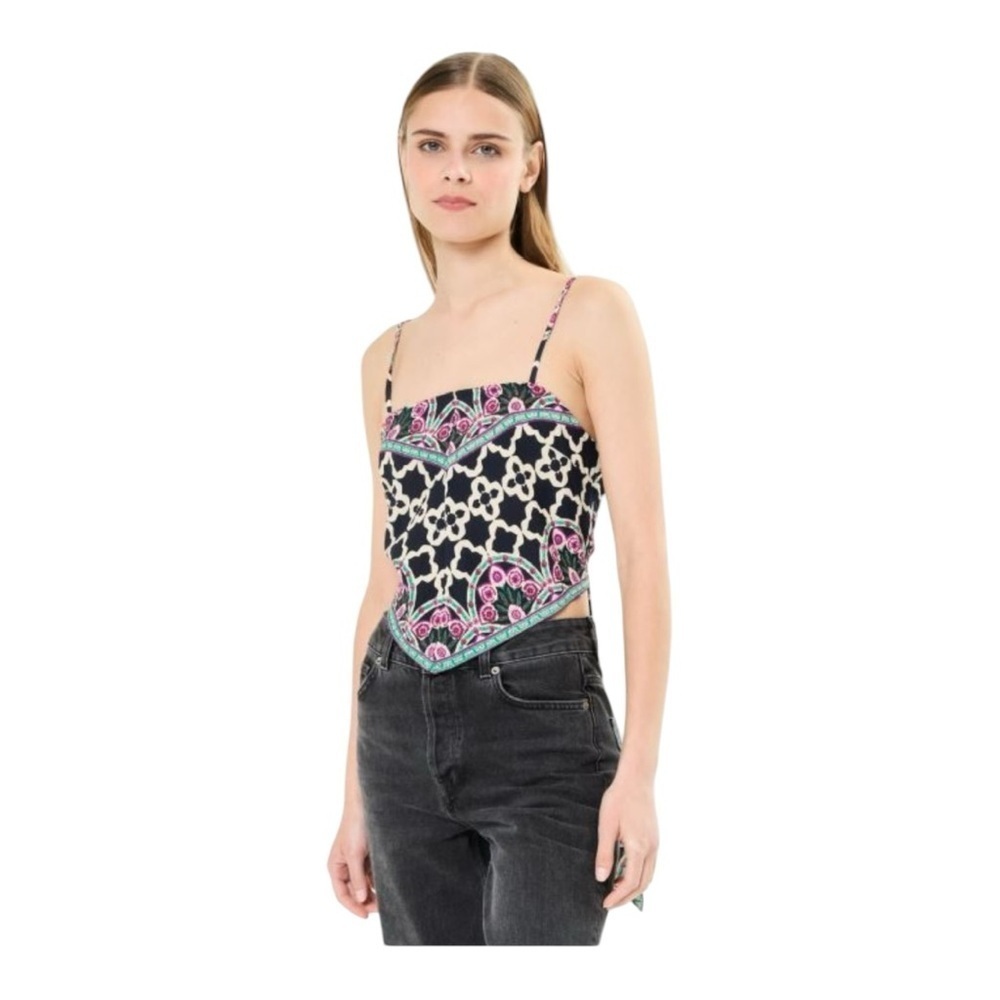 Y.A.S Top Yasmylia Crop Top With Back Tie - Size XL